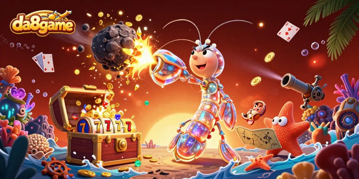 Experience exciting wins with da88game's dynamic slots and vibrant characters in 3D casino action.
