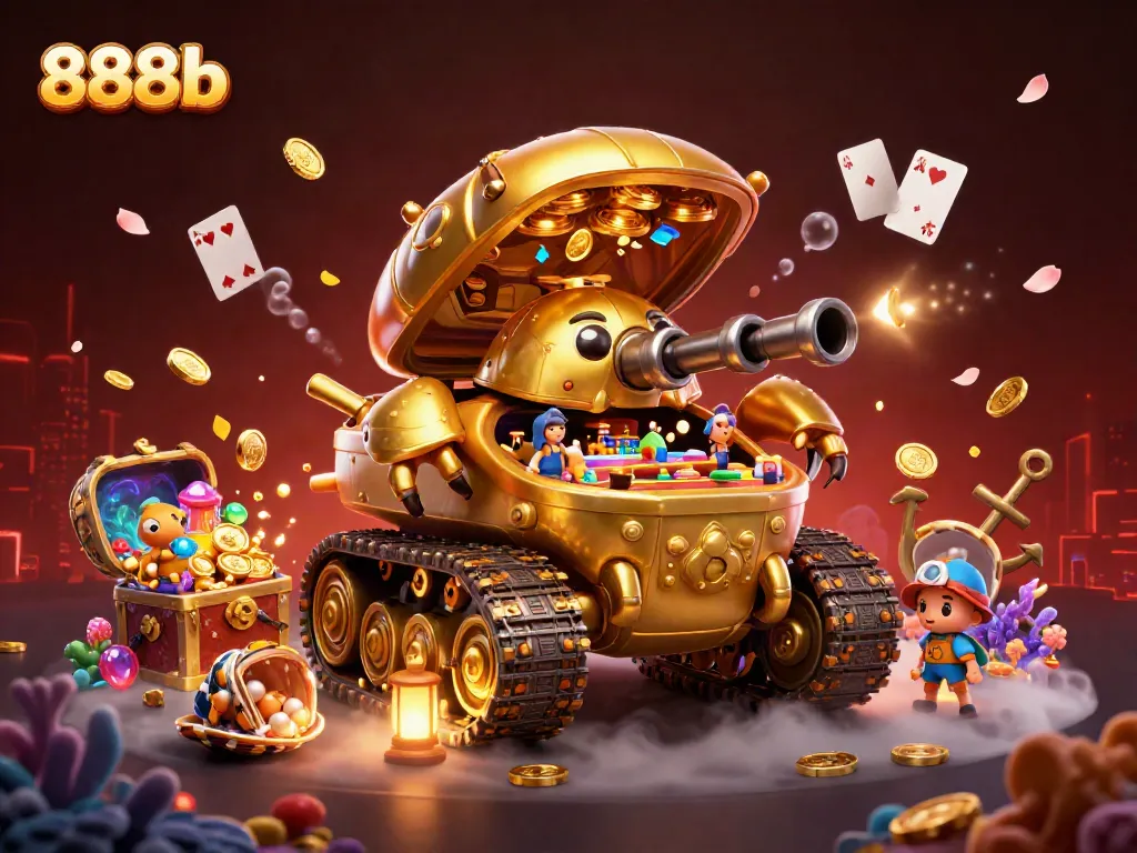 Unleash winnings at 888b through a vibrant casino adventure with a golden beetle tank.