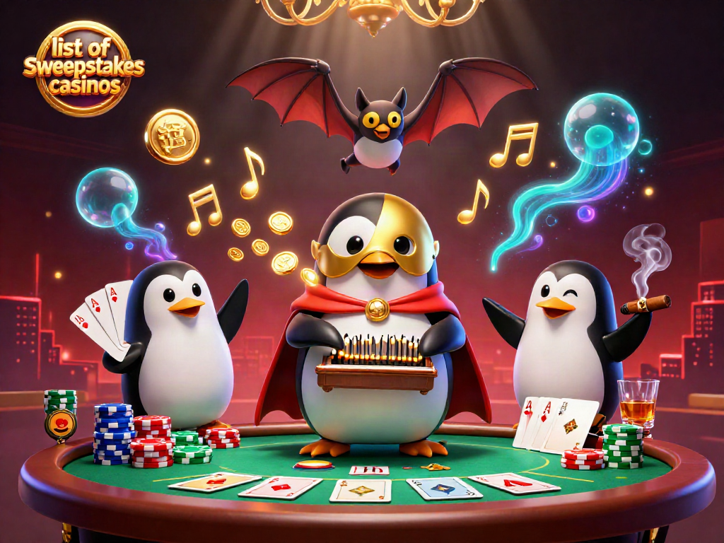 Watch the exhilarating action of the list of sweepstakes casinos come alive with vibrant characters and game elements.