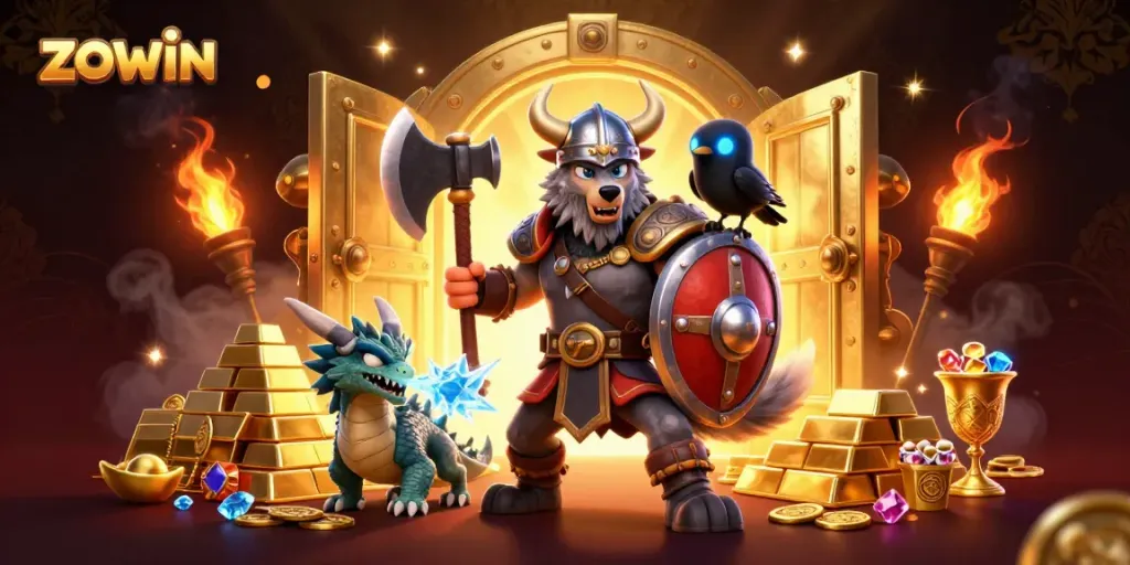 Experience the exciting world of zowin with dynamic casino characters and rich treasure elements.