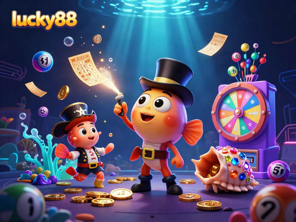 Engage with lucky88 through exciting gameplay featuring vibrant elements like golden coins and bonus prizes.