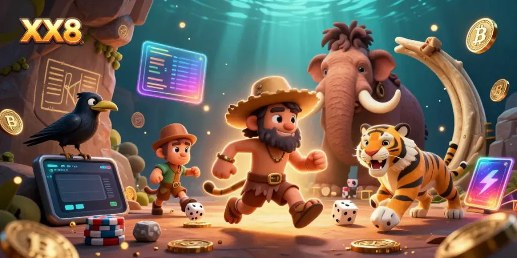 Experience exhilarating gaming adventures at XX8, a dynamic prehistoric casino with unique characters and crypto elements.