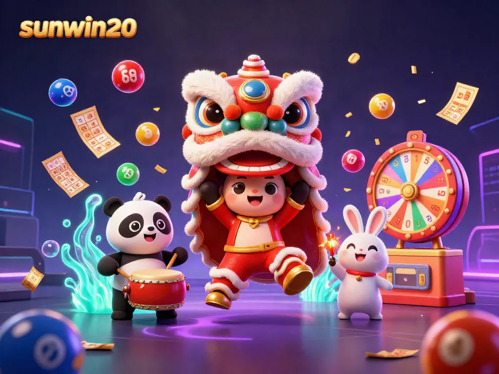 Win big at sunwin20 with exciting 3D casino characters and dynamic lottery elements!