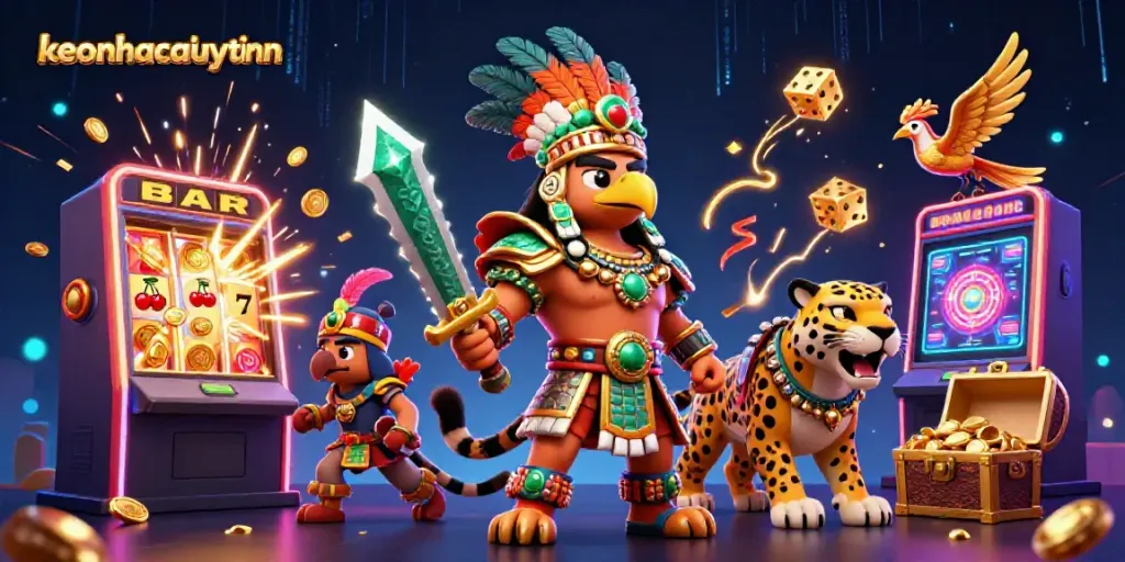 Experience thrilling moments with keonhacaiuytinn in an energetic casino scene filled with vibrant game elements.