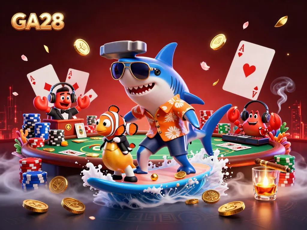 Experience Casino Thrills with GA28: Hammerhead Shark Surfs Gold Coins