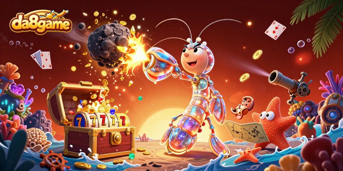 Experience exciting wins with da88game's dynamic slots and vibrant characters in 3D casino action.