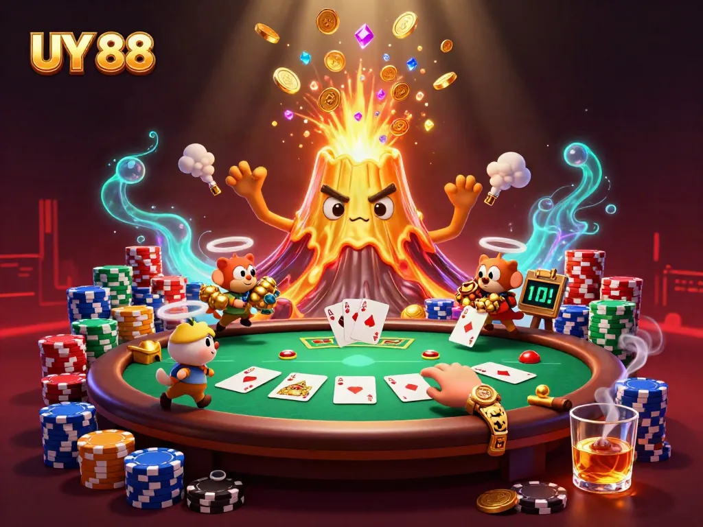Experience the thrill of UY 88 with a vibrant 3D scene of fortune and adventure.