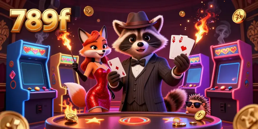 Experience thrilling gameplay with 789f featuring charismatic characters thriving in a vibrant casino.