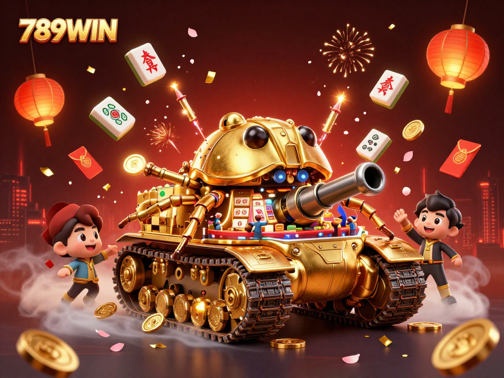 Experience the exciting world of 789WIN with an animated tank showcasing a vibrant casino scene.