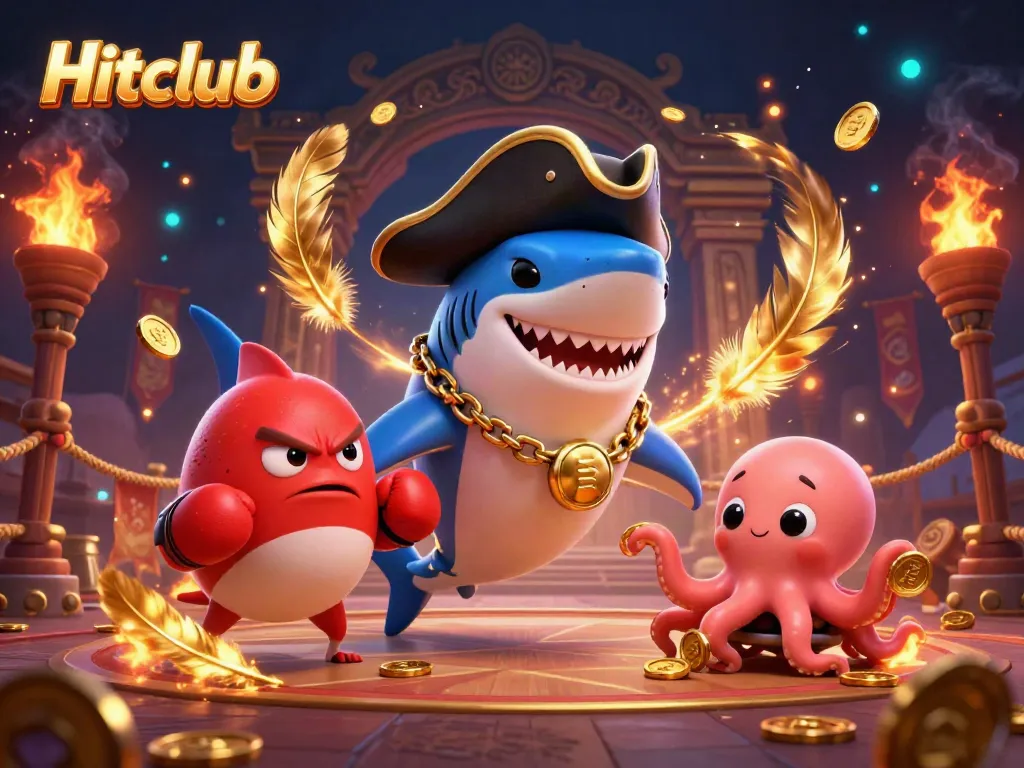 Capture winning moments at Hitclub with animated characters and exciting gambling elements.