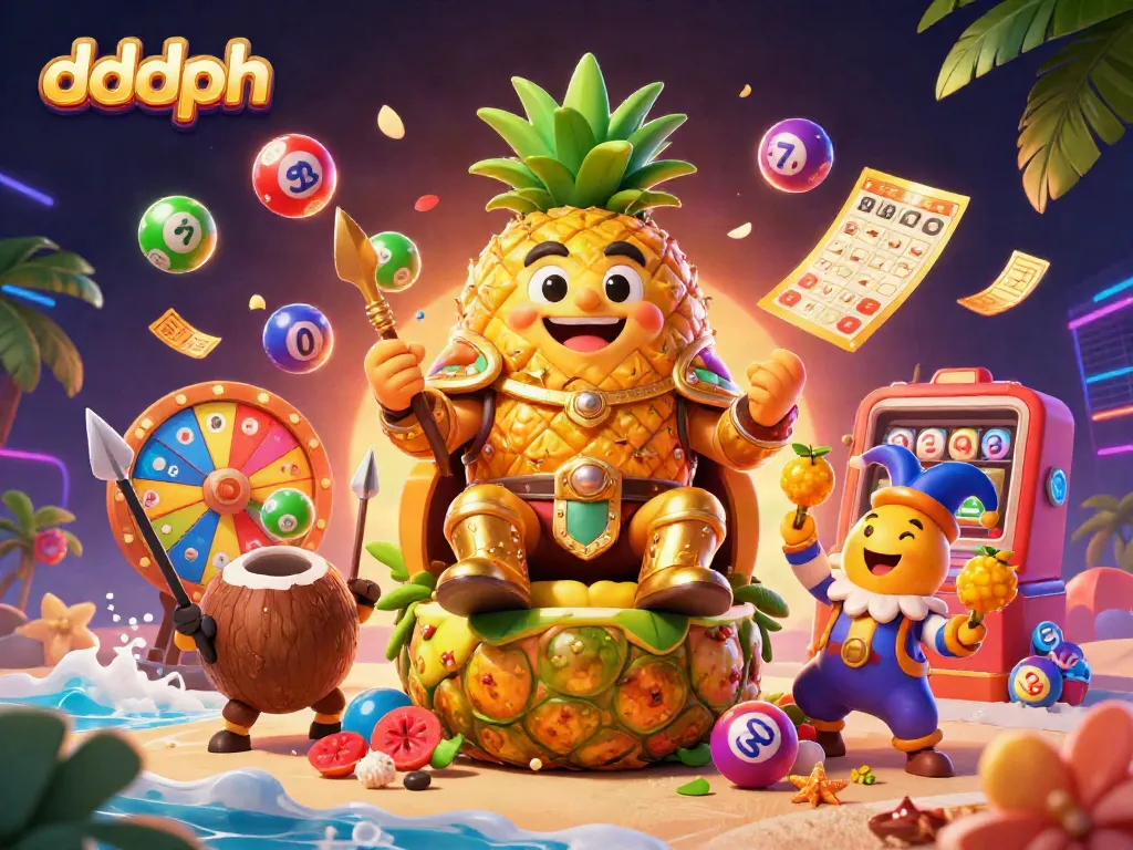 Engage in dynamic lottery fun with dddph, featuring colorful elements and vibrant characters.