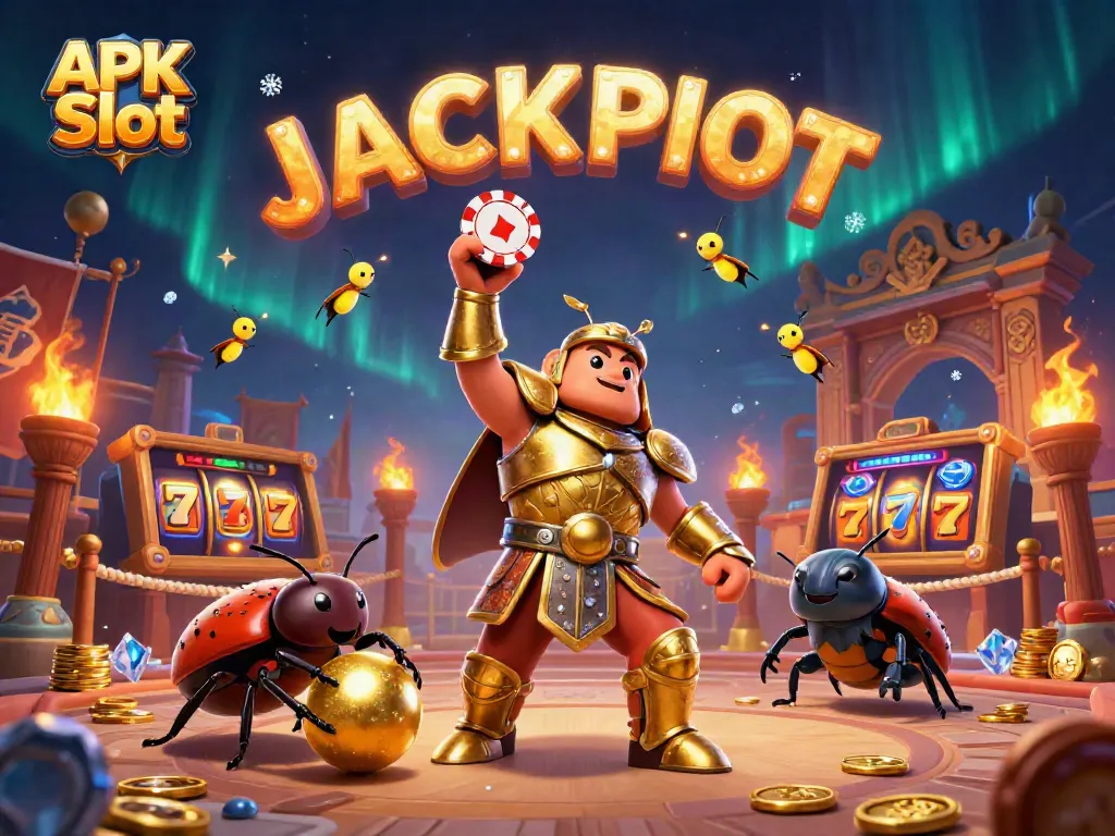 Experience thrilling wins with APK Slot in an epic virtual casino showdown.